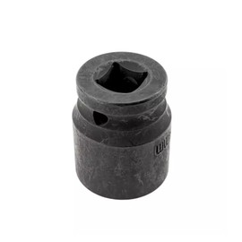 24mm 6-Point Shallow Impact Socket 1/2" Drive CR-V Steel Black Phosphate Coated Metric | 1.61" Long