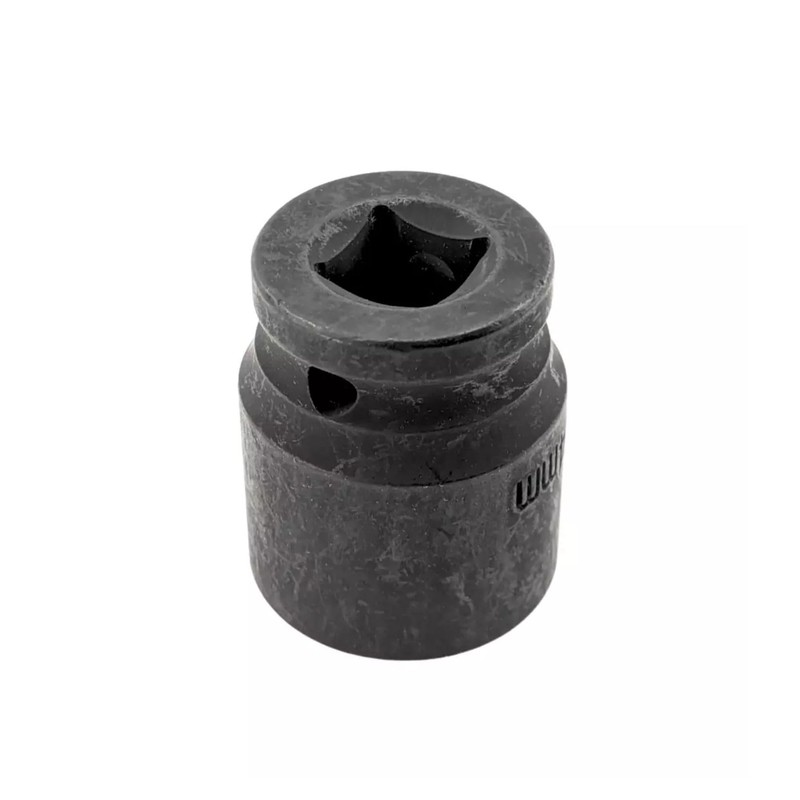 24mm 6-Point Shallow Impact Socket 1/2" Drive CR-V Steel Black