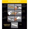 Zhaoci Coladera Desagüe Invisible Lineal Antiolor De Acero Inoxi 30*11cm
