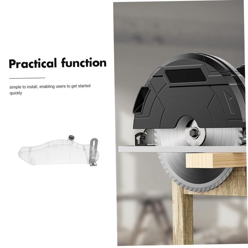 TEHAUX Table Saw Dust Hood Transparent Protective Shield for Woodworking