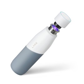 The LARQ Bottle Movement 710 ml – A Self-Cleaning, Lightweight, Single Coated, Stainless Steel Water Bottle, White/Pebble