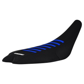 Yamaha 2009-2020 YFZ 450R 450 R Gripper Seat Cover  all BLACK/TM BLUE ribs #201