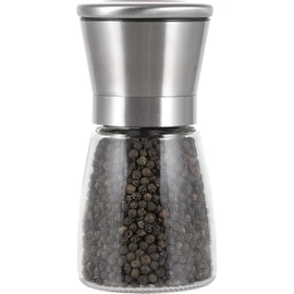 Peppertones Paris French Gourmet Black Indochine Cambodian Kampot Pepper Peppercorns(Whole) Glass Mill, 3.5oz(100g)