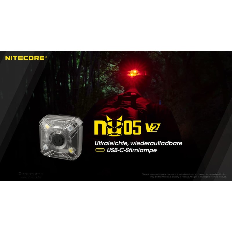 Nitecore NU05 V2 Hoofdlamp Oplaadbaar