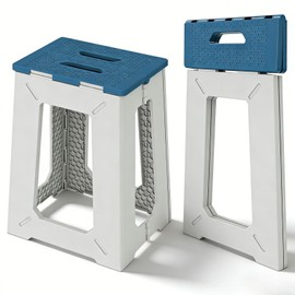 Folding Shower Chair for Inside Shower - 17.7" Heighten Non-Slip Foldable Shower Seat with Handle - 330lbs Safety Waterproof Folding Shower Stool - Fold Up Bath Bench for Elderly, Handicap & Disabled