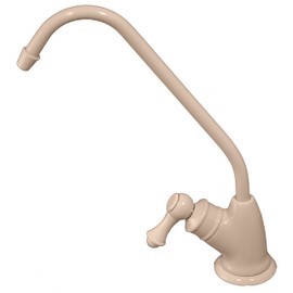 Pureteck F-07-ALM Euro Style Non Air-Gap RO Faucet for Reverse Osmosis, Almond
