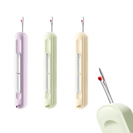 3 Pcs 2 In 1 Needle Threader Seam Ripper Seam Rippers Sewing Needle Threaders for Hand Sewing Stitch Ripper Multifunctional Integrated Seam Remover for Hand Sewing Knitting Stitch Quilting Supplies (3)