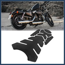 INFINAUTO Fuel Tank Protector PVC Rubber Pad Emblem Badge Sticker Stylish Design