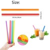 100Pcs Colourful Straws, Reusable Straws, Plastic Milkshake Straw for Various
