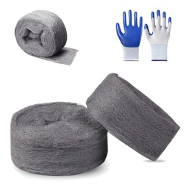 Steel Wool - Steel Wool for Mice Control, Grade #0000,2 Pack of 3 in×20Ft Steel Wool,Suitable for Most Holes and Cracks