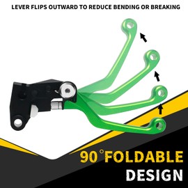 MAMADOU Dirt Bike Brake Clutch Levers, Pivot Adjustable CNC Compatible with KLX250S 2009-2020, KLX250SF 2010-2020, KLX250 2018-2020, KLX150L 2014-2020, KLX230/R 2020-2021