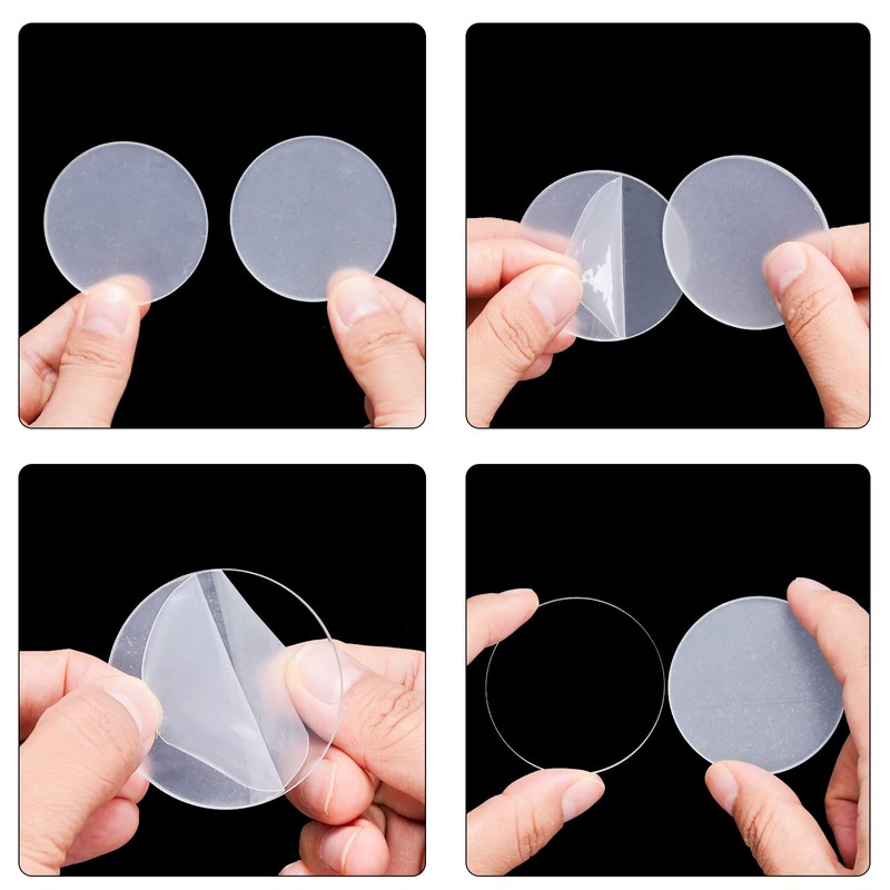 Tongcloud 50pcs 2 Inch Round Clear Acrylic Plexiglass Sheet Disc