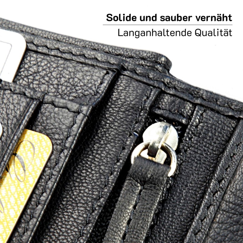 Hans Kniebes Men's Leather Wallet with Latch in Portrait Format