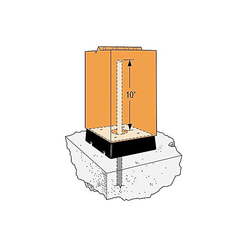 Simpson Strong Tie CPS4 4X Composite Plastic Standoff 25-per Box