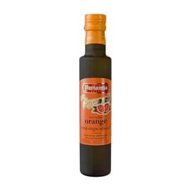 Partanna Extra Virgin Olive Oil pressed with Sicilian Moro Orange - Premium Flavored Extra Virgin Olive Oil - Harvested in Sicily - Rich in Flavor - First Cold Pressed - 8.45 oz (250 ML) Glass