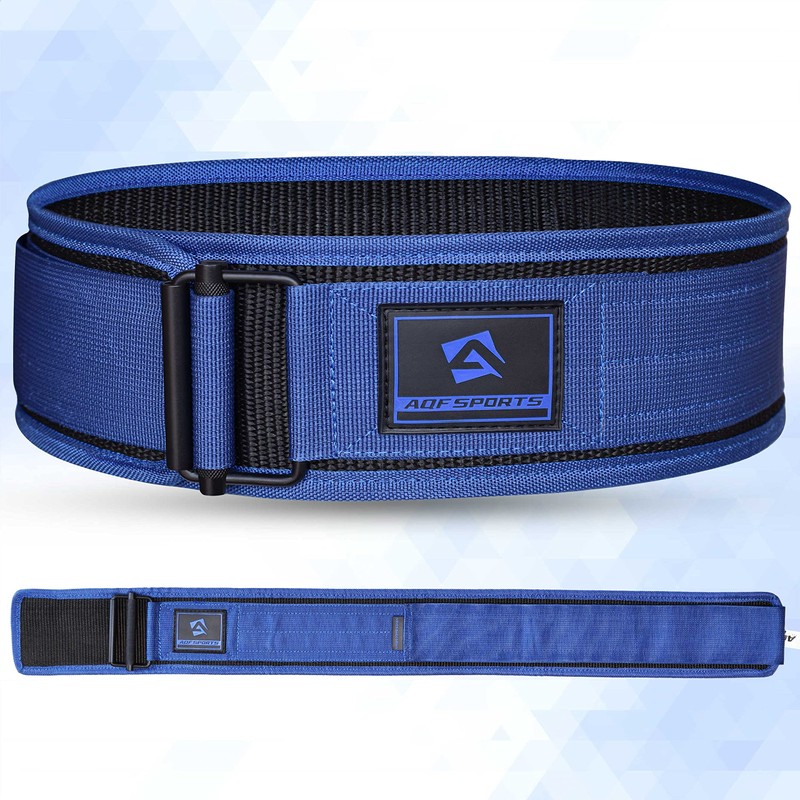 AQF Weight Lifting Belt - 4” Auto Lock Nylon Gym