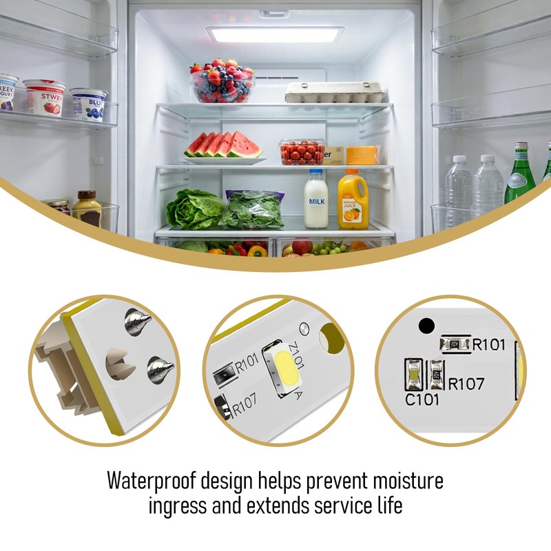 WISINY WR55X26671 Refrigerators LED Light Board 2PCS Compatible for GE