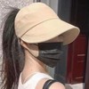 BUDUBIBI Summer Sun Hat, Women's Ponytail Baseball Cap, Outdoor Hollow