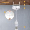 Linkind Metal Pendant Light Fitting, Ceiling Rose E27 Screw Lamp