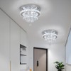 Deckrico 11.8" Crystal Ceiling Light Modern Lamp LED Chandelier Flush
