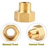 Two pieces reduction extension 3/8 external x 1/2 inner brass