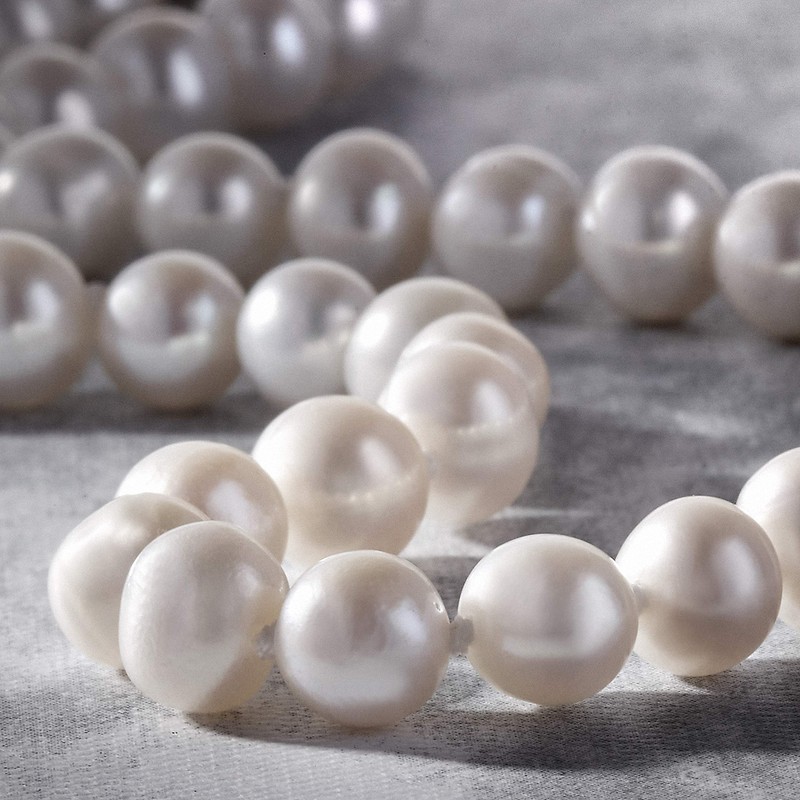 Anthony Vincent Collar Perla Cultivada Natural Blanco Tamaño 6 mm