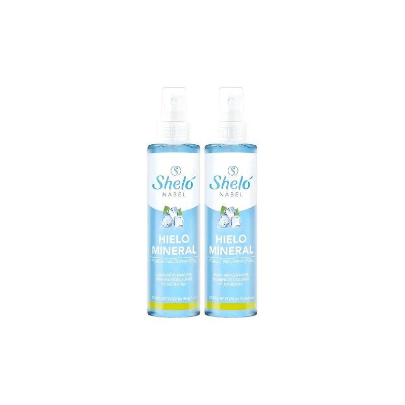 2 Pack Hielo Mineral Sheló Nabel Mentol Relajante Muscular