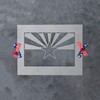 Arizona State Flag Stencil Template for Walls and Crafts -