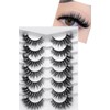 Faux Mink Lashes Real 3D Natural Wispy Selfies Lashes Faux