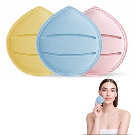 3 PCS Großer Makeup Schwamm, Super Soft Makeup Beauty, Nasses Trockenes Makeup Werkzeug Puderquasten für flüssige Foundation, loser Puder für Concealer, flüssige Creme und Puder