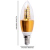 BesYouSel E14 LED Candelabra Base Bulbs 5W Decorative Candle Base