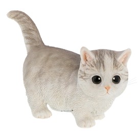 Too Realistic Cat Garden Ornament Munchkin Toddler Blue Cat Gift for Cat Lovers Object Figurine Empret Veil