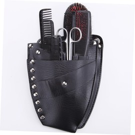 minkissy 1pc Hairdressing Pouch Hair Clip Hairdressing Scissors Hairdresser Hairdressing Bag Clipper Mustache Barbers Braiding Haircut Hairdressing Scissor Pouch Travel Hairdryer Black