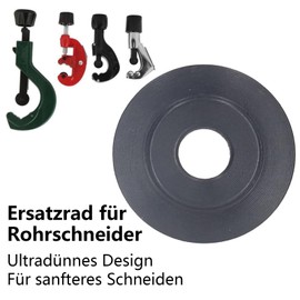 Yuiturt Pack of 10 Manganese Steel Replacement Cutting Wheels for Pipe Cutter, Cutting Wheel for Copper, Brass, Aluminium, Steel and Plastic Pipes