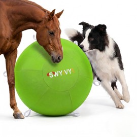 SWYIVY 25-Inch Herding Ball for Dogs with Straps, Giant Horse Ball