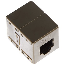 Intellinet - Cat6 Inline Modular Coupler - with Gold Palted Contacts - for Extending The Length of Shielded Cat6 Cables