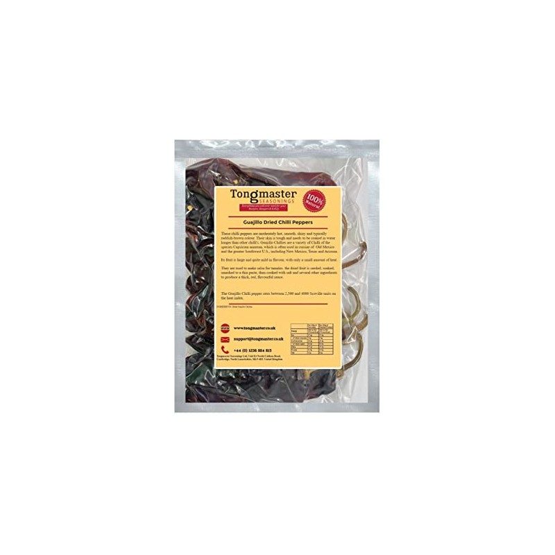 Dried Whole Guajillo Chilli Peppers - 500g