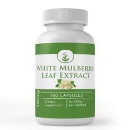 Pure Original Ingredients White Mulberry Leaf Extract (100 Capsules) Always Pure, No Additives Or Fillers, Lab Verified