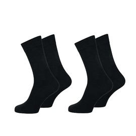 Nur Der 2er Pack Baumwolle Business Socken Herren, schwarz, 42