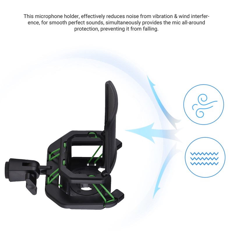 Plastic Microphone Shock Mount Anti-vibration Mic Holder Stand with Metal