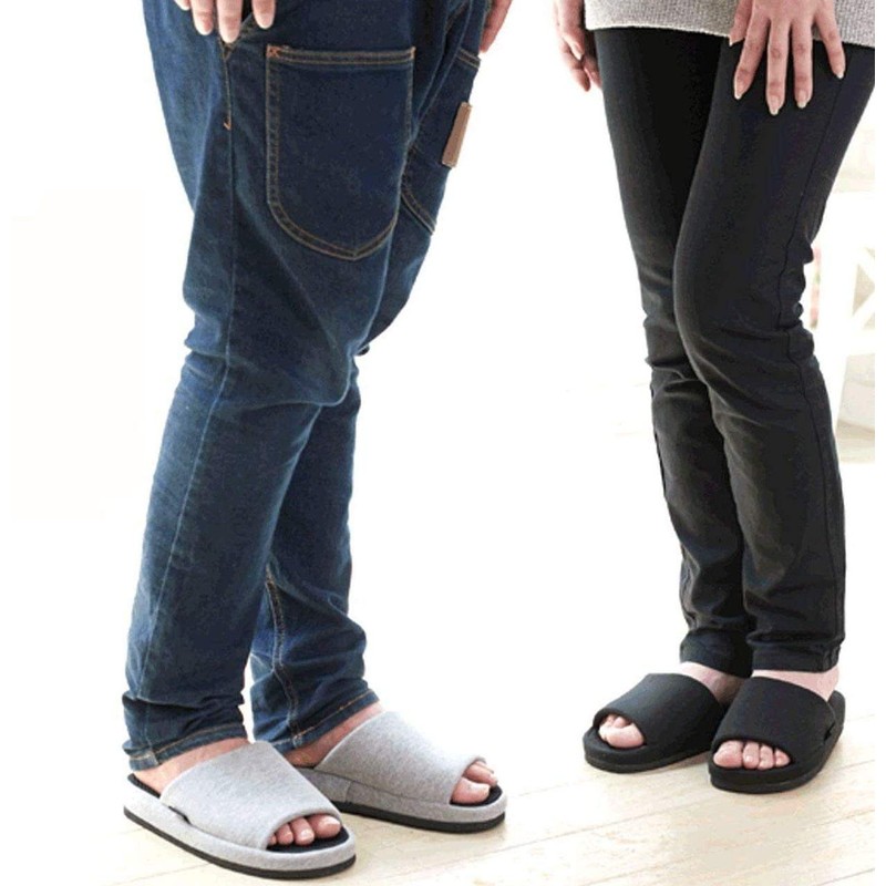 Aspersio Slippers Toe Grip, Perfect Fit, Black