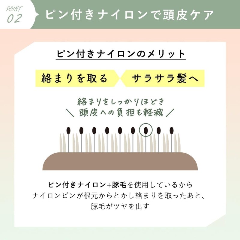【Cultivate Beautiful Hair Every Time You Brush】ALLNA ORGANIC Hair Brush