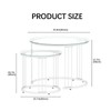 Garden 4 you Nesting Coffee Table, 23.6" Round Coffee Table