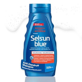 Selsun Blue Selsun Blue Botanical Anti-Dandruff Shampoo, 325mL, Botanical Scent, 3% Salicylic Acid with 8 Moisturizers and Vitamin E, Relieves Itching & Flaking