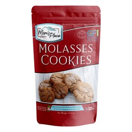 Mom’s Place Gluten-Free Molasses Cookie Mix, Dessert Baking, Easy to Make, 22 Servings, Nut Free, Dairy Free, Soy Free, 15.2 oz
