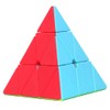 TANCH Pyramid Speed Cube Stickerless Triangle Magic Cube Puzzle Toy