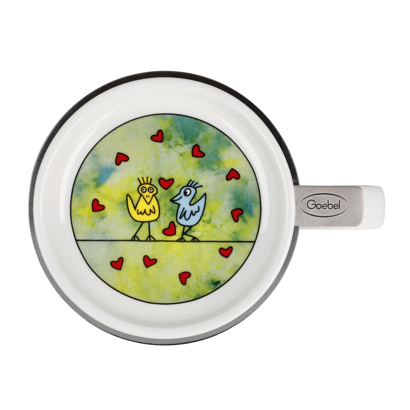 Goebel 26-103-15-1 Tea Cup with Strainer Birds on a Love