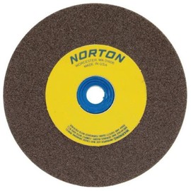 Norton 10" Type 1 Aluminum Oxide Straight Grinding Wheel, 1-1/4" Arbor, 1-1/2" Thick, 36 Grit, 2485 Max. RP