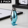2 Pack Blue Cool,Butane Jet Torch Lighter,Refillable Windproof Flame Lighters,Adjustable,Long,BBQ