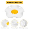 2Pcs Egg Spoon Rest Handmade Ceramic Cooking Stove Top and